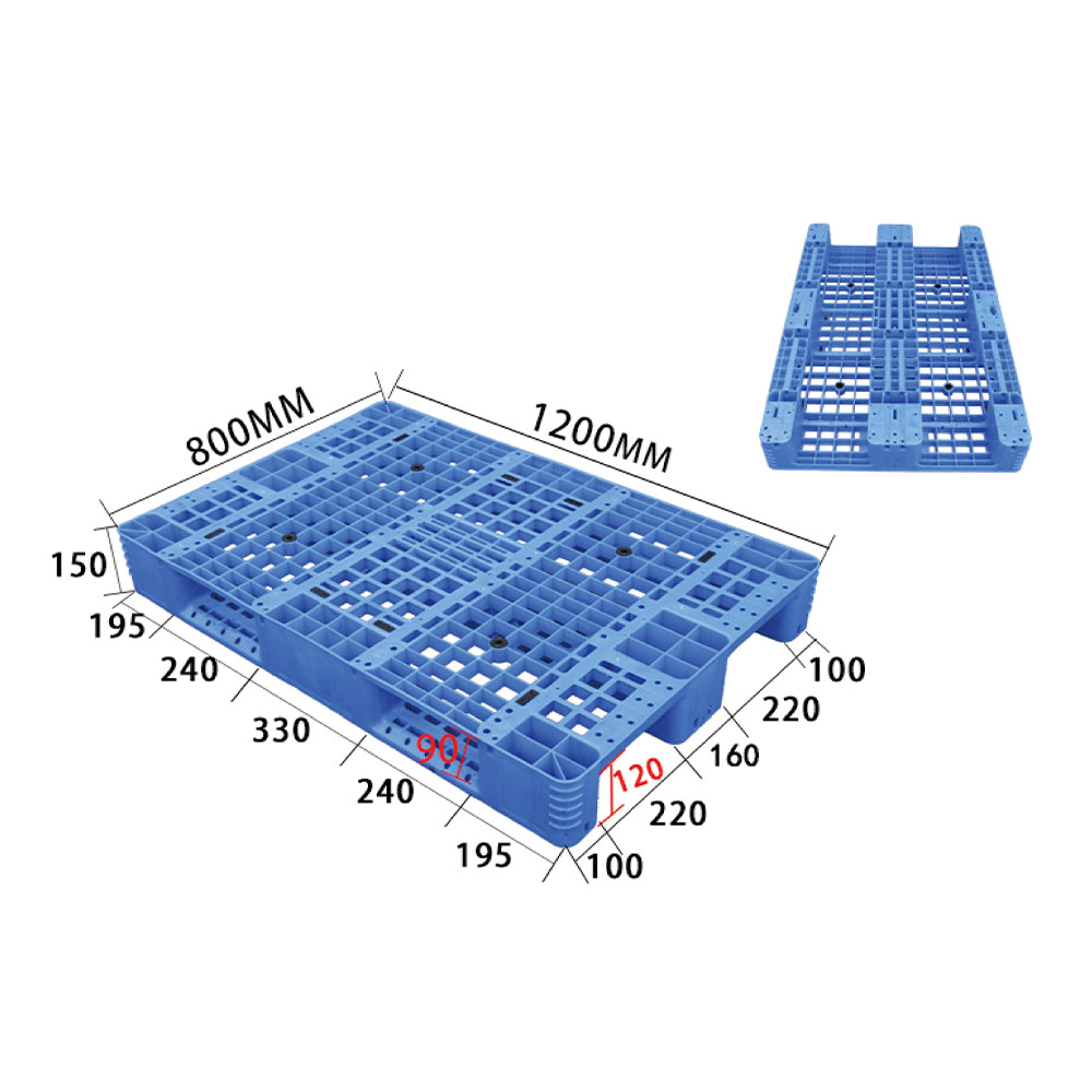 DDC1208 non-slip stackable plastic PALLET